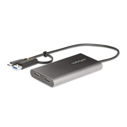USB-C to Dual-HDMI Adapter 4K 60Hz PD