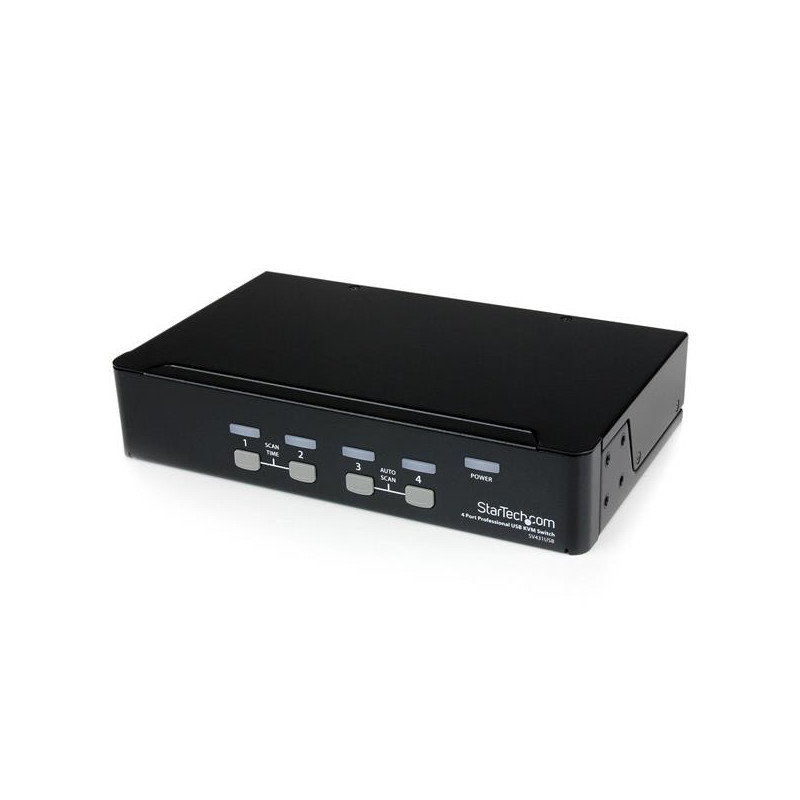 4 Port VGA USB KVM Switch with Hub