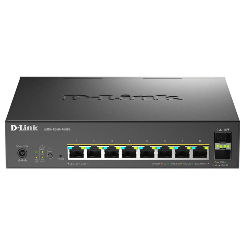 10-Port PoE Multi-Gigabit Smart Managed