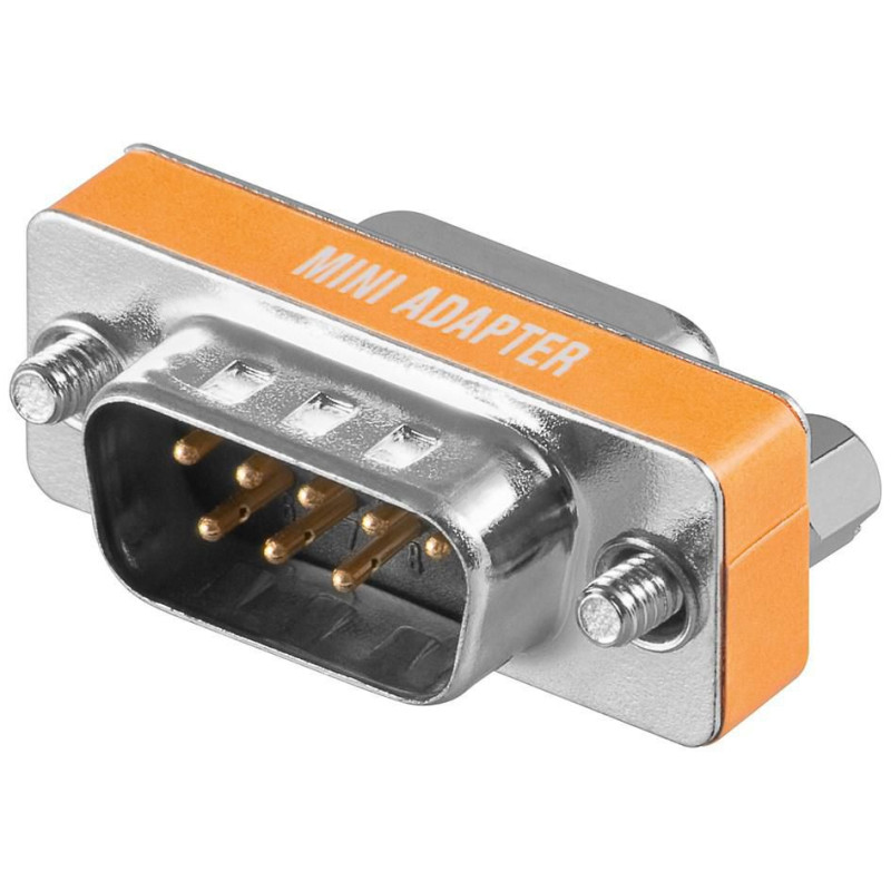 Mini Gender DB9 M/F Null Modem