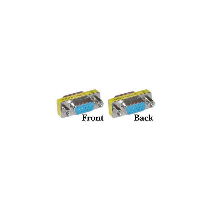 Mini Gender HD15 F/F VGA-VGA