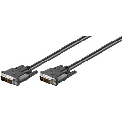 DVI-D 24+1-pin 2m M-M Black