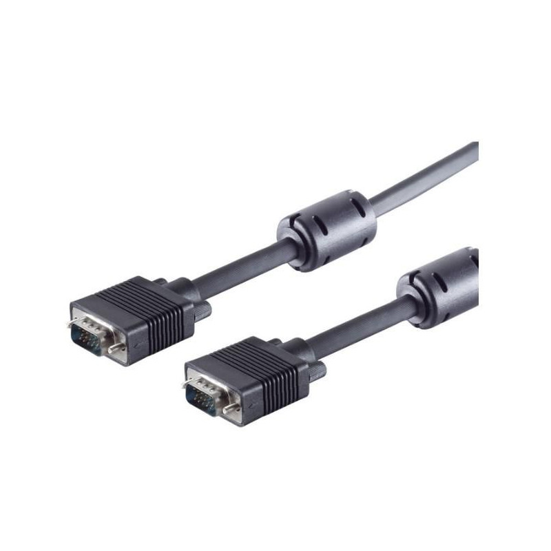 SVGA HD15 10m M-M w.ferritcore