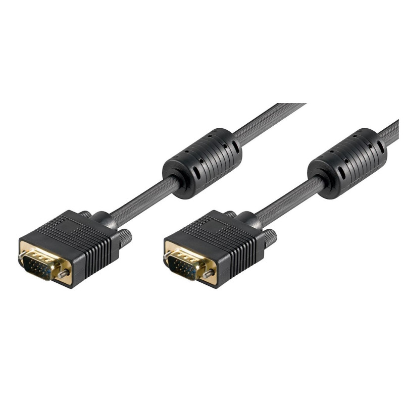 SVGA HD15 2m M-M w.ferrit core