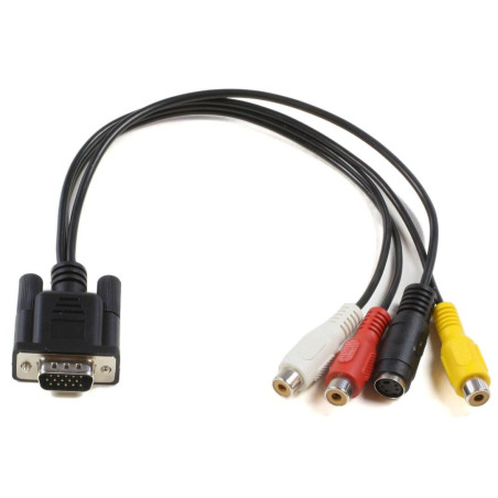 VGA to S-video 3x RCA 0,2m.