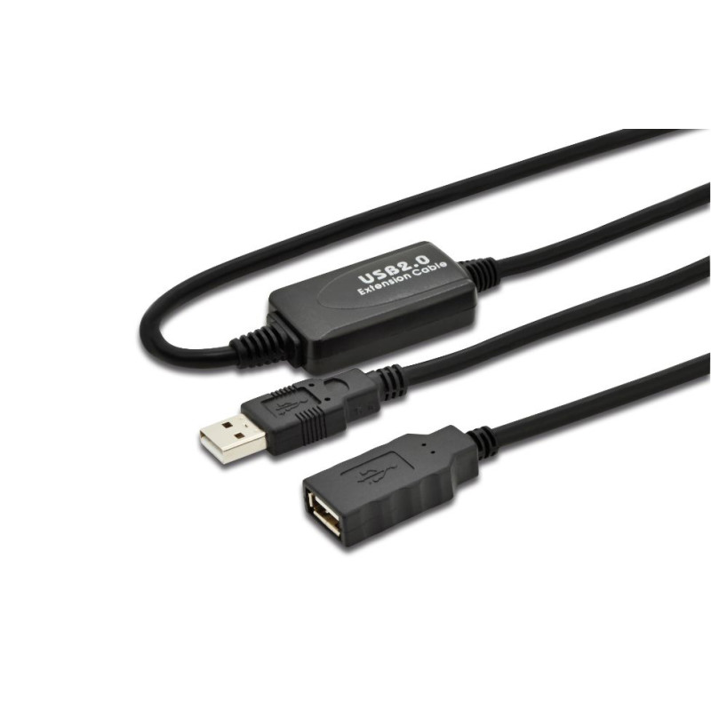 Active USB 2.0 ext. cable, 10m