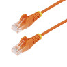 7m Orange Slim CAT6 Ethernet Cable