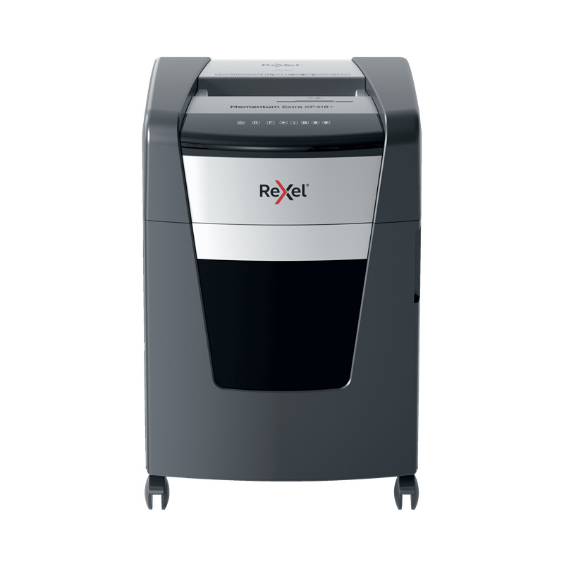 Shredder Rexel Moment Ext XP418+BK/slv