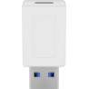 USB3.0 A - USB-C M-F, White