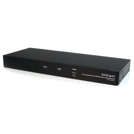 2 Port Quad Monitor DVI USB KVM Switch