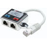 Splitter 2-Port FTP silver