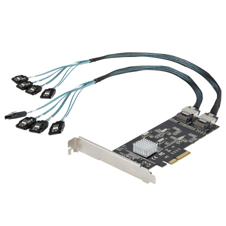 8 Port SATA 6Gbps PCIe Controller Card