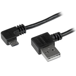 2m 6 ft Right Angle Micro-USB Cable