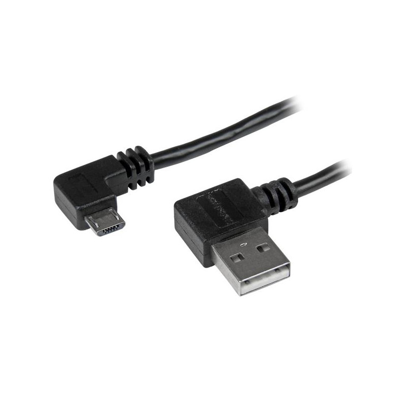 2m 6 ft Right Angle Micro-USB Cable