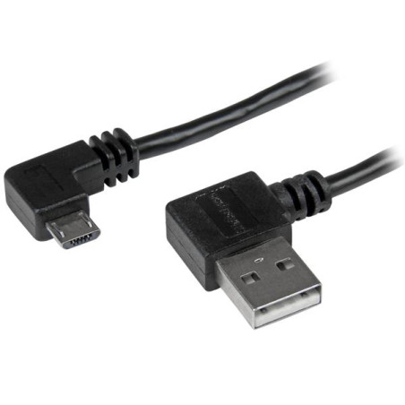 2m 6 ft Right Angle Micro-USB Cable