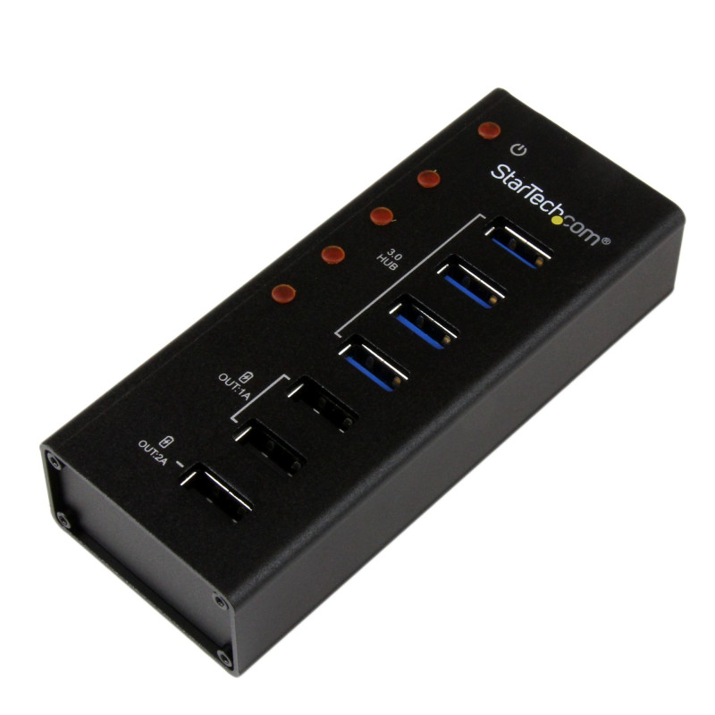 4 Port USB 3.0 Hub plus 3 Charging Ports