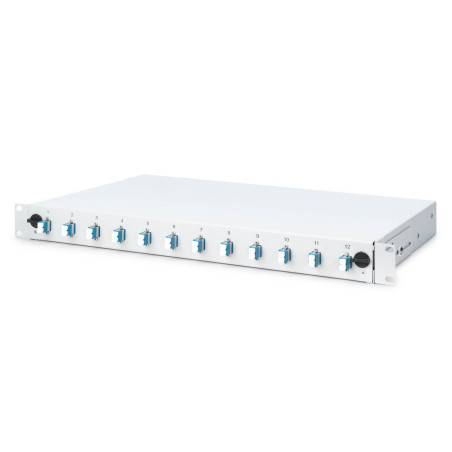 FO splice box, 1U, equipped,