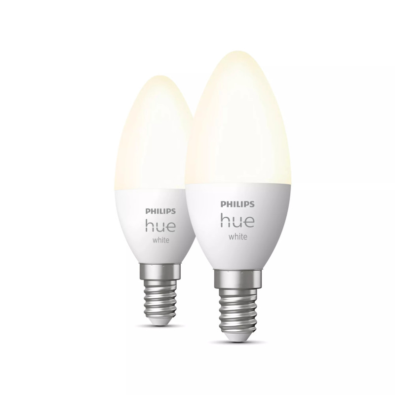 Philips Hue White Vela 6W B35 Set 2 ud