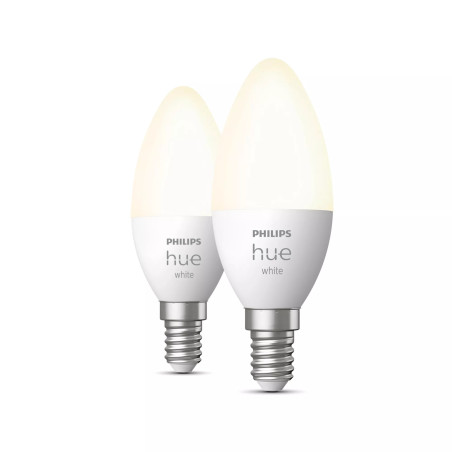 Philips Hue White Vela 6W B35 Set 2 ud
