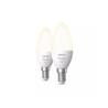 Philips Hue White Vela 6W B35 Set 2 ud