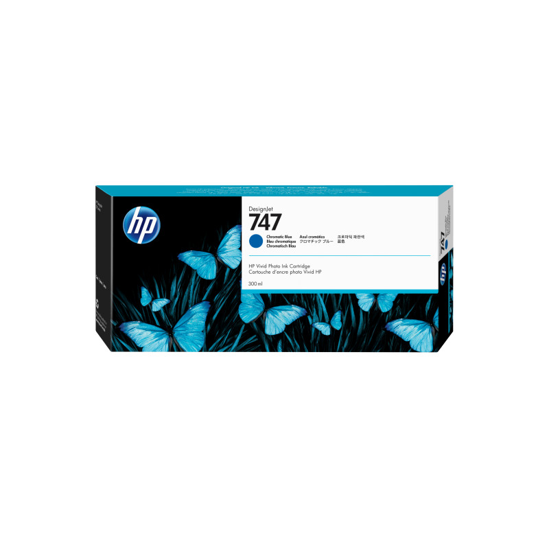 HP 747 Chromatic Blue Ink Crtg