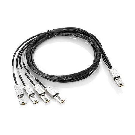 2M EXT MINI-SAS TO 4X1 MINI-SA