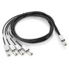 2M EXT MINI-SAS TO 4X1 MINI-SA