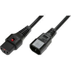 Powercord C13 IEC Lock - C14