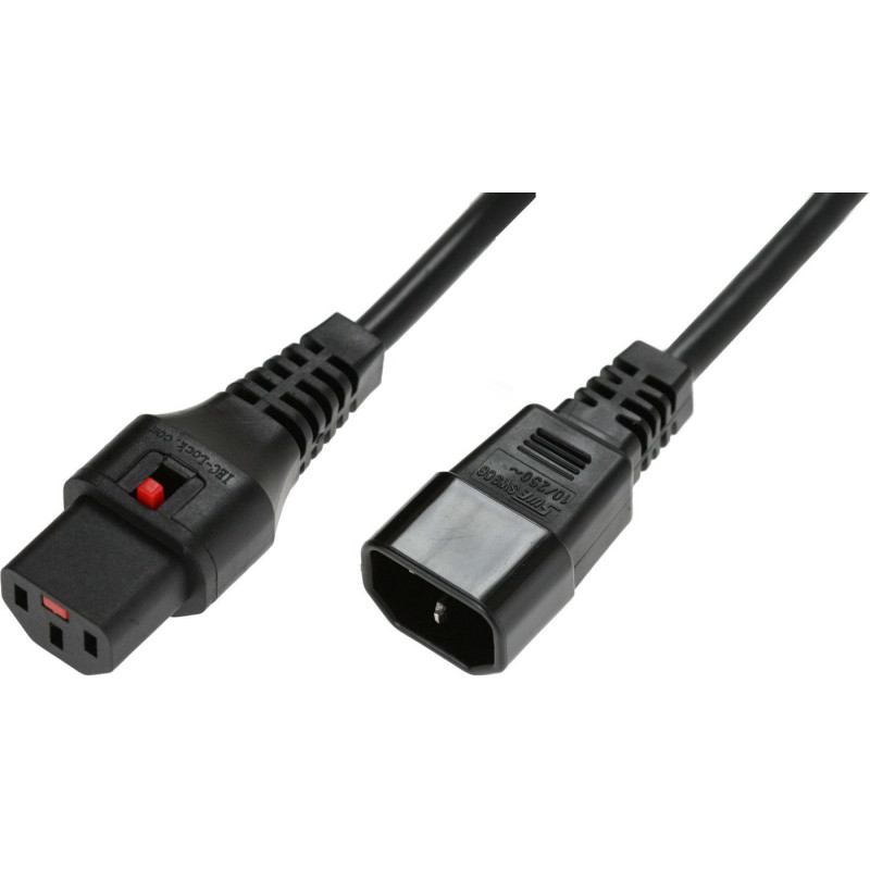 Powercord C13 IEC Lock - C14