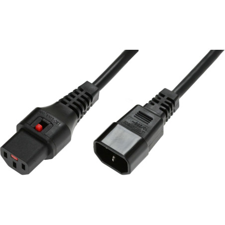 Powercord C13 IEC Lock - C14