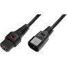 Powercord C13 IEC Lock - C14