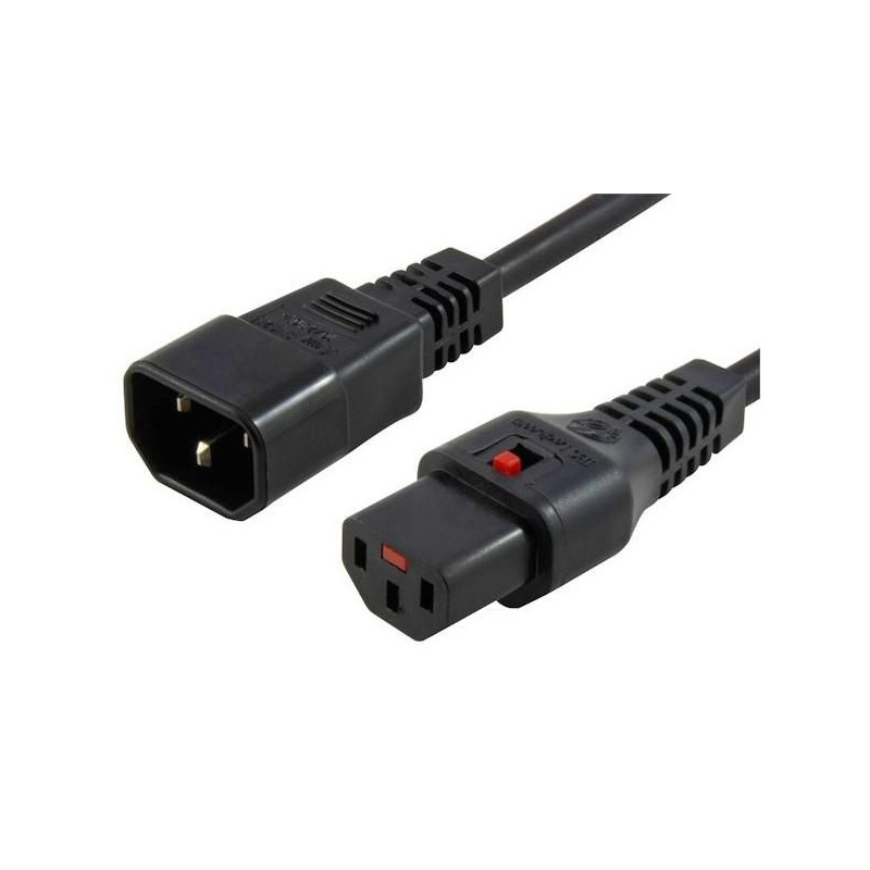 Powercord C13 IEC Lock - C14