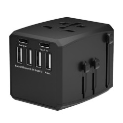 World Travel Adapter, 4 USB A