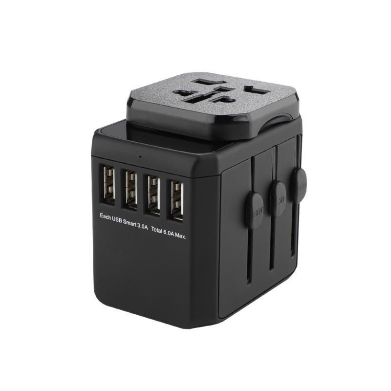 World Travel Adapter, 4 USB A