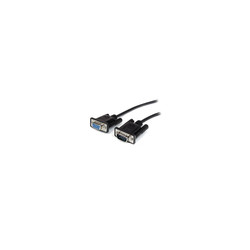 0.5m Straight Through Serial Cable MF BK
