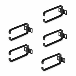 5-Pack 1U Cable Management D-Ring Hooks