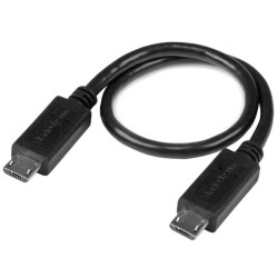 8in Micro USB to Micro USB OTG Cable M/M