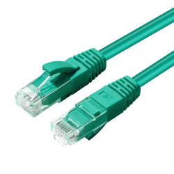 CAT6A UTP 0.15m Green LSZH