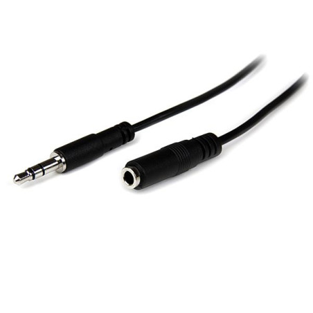 1m Slim 3.5mm Stereo Extension Cable M/F