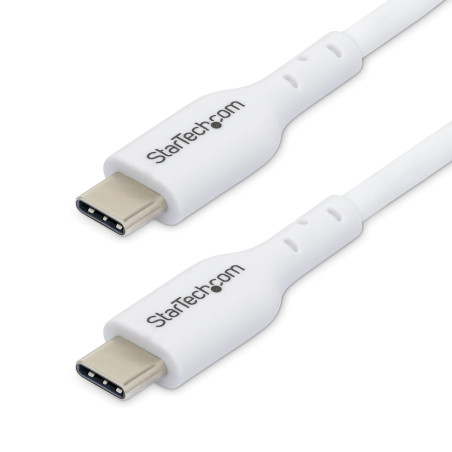 2m 6.6ft White USB-C Cable 2 Pack