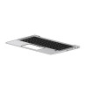 TOP COVER W/KB BL SE/FI