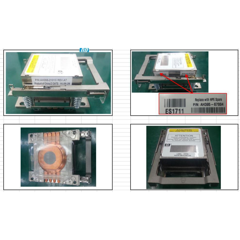 CPU heat sink assembly for HP