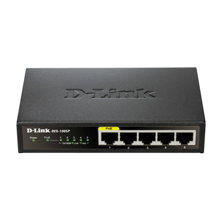 5-Port Fast Ethernet PoE Desktop Switch