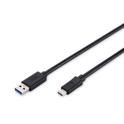 DIGITUS AK-300136-010-S - USB Cable Type C To A M/M 1.0M | APLIUM