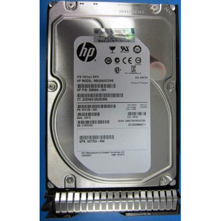 2TB 6G SATA 7.2k 3.5in