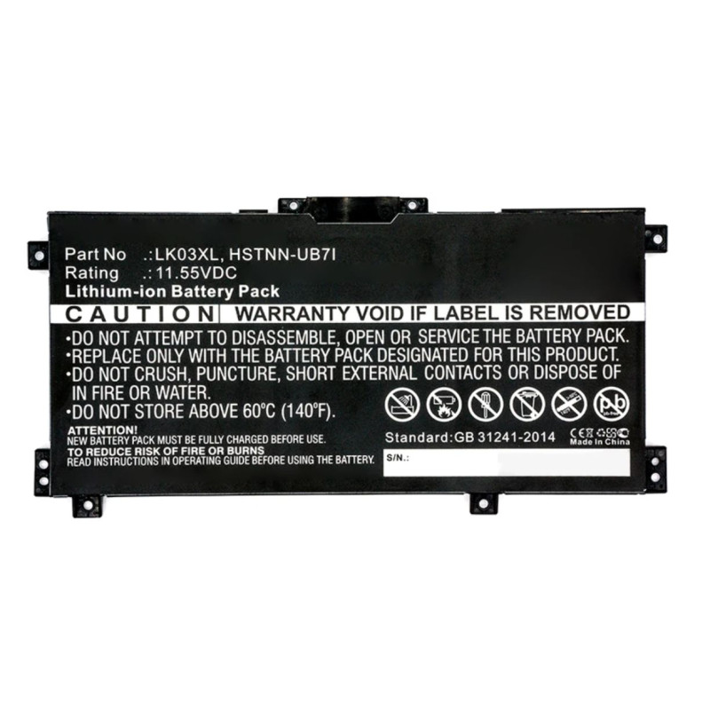 52.5Wh 3-cell lithium-ion
