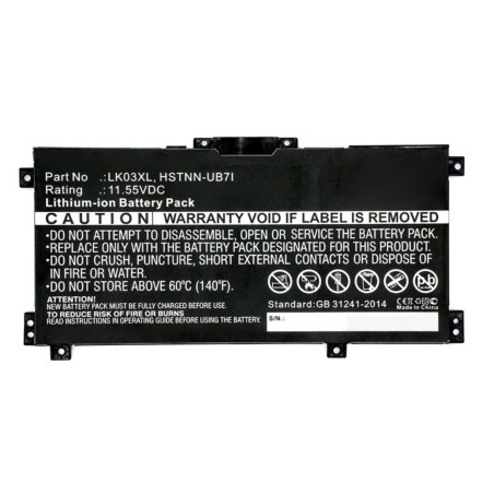 52.5Wh 3-cell lithium-ion