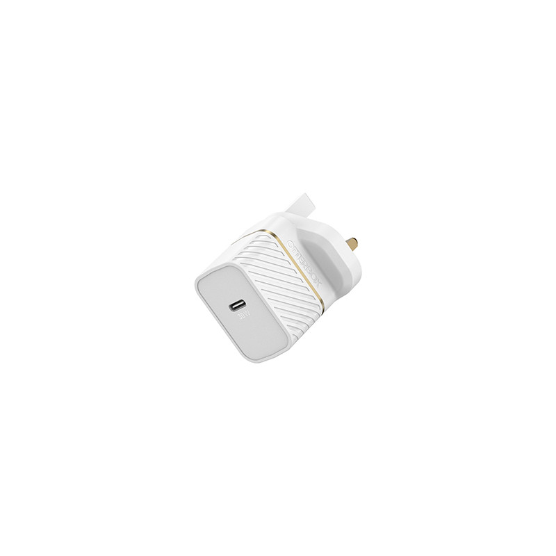 UK Plug 30W GaN - 1X USB-C 30WUSB-PD WHT