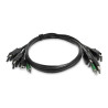 Dual-DisplayPort KVM Cable USB 2.0 TAA