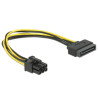 Power SATA 15-pin -6-pin PCI-E
